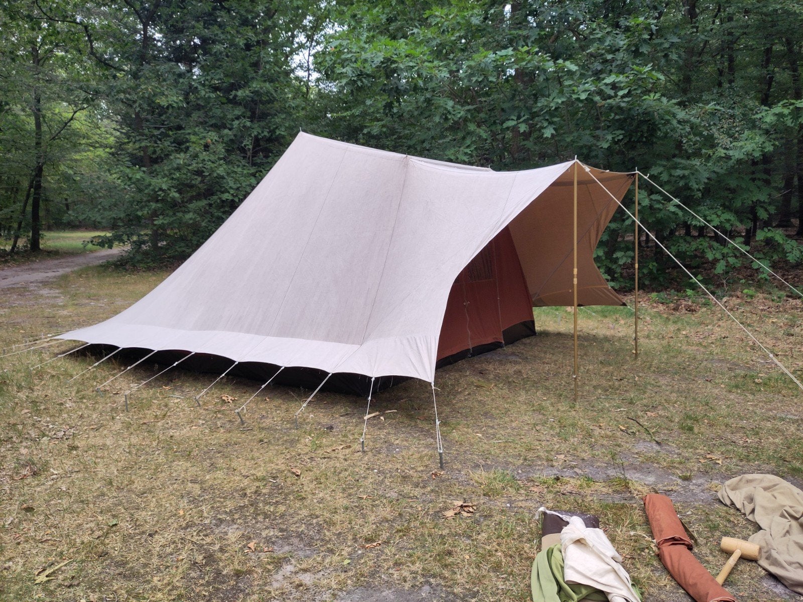 Mooie en complete Randstad Bunzing tent, Ophalen, Gebruikt, Tot en met 5