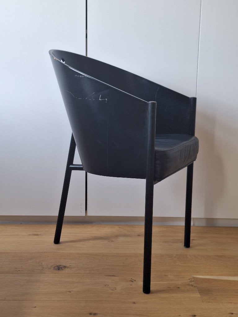 Driade Philippe Starck Aleph De Costes stoel design zwart, Huis en Inrichting, Stoelen, Ophalen, Gebruikt, Vintage design eetkamer stoel