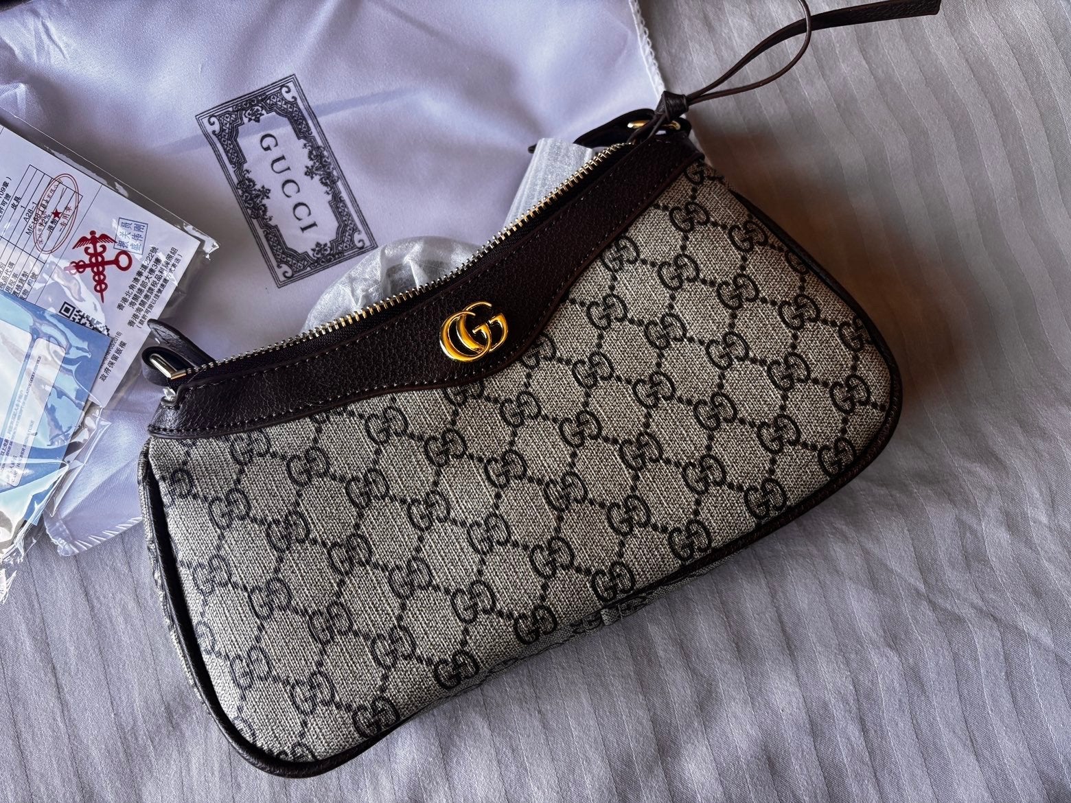 Nieuwe Gucci Ophidia!, Ophalen of Verzenden, Nieuw, Bruin, Schoudertasje