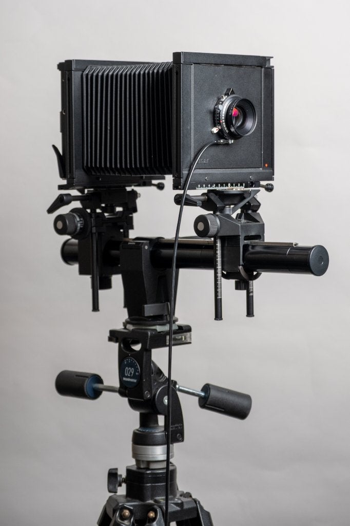 Sinar F2 grootformaat camera met Manfrotto statief twv 475, Audio, Tv en Foto, Ophalen, Zo goed als nieuw, Spiegelreflex, Overige Merken