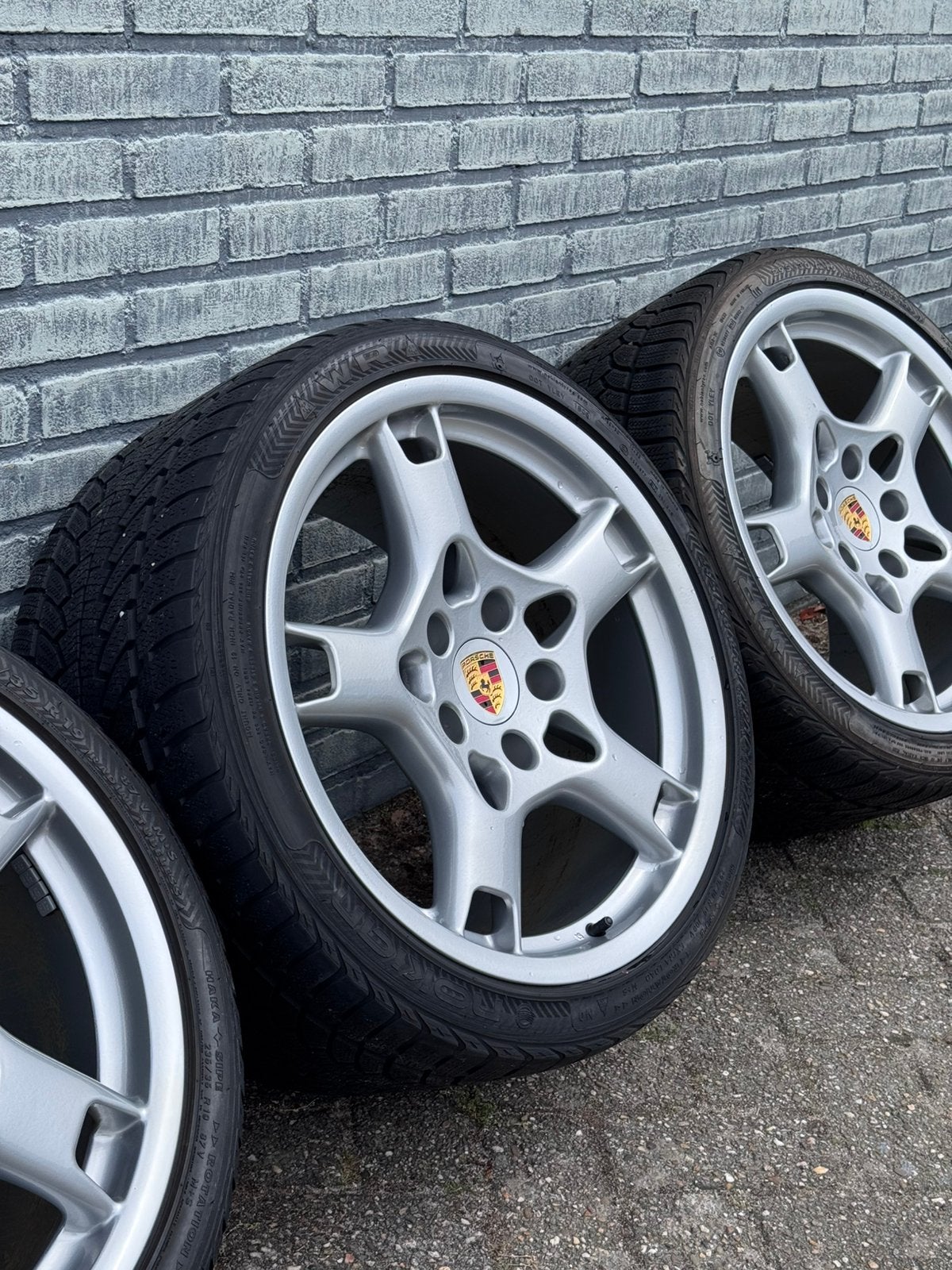 Breedset Porsche 19” inch 996 zga onbeschadigd! 5x130, Auto-onderdelen, Banden en Velgen, Gebruikt, 295 mm, Banden en Velgen, Personenwagen