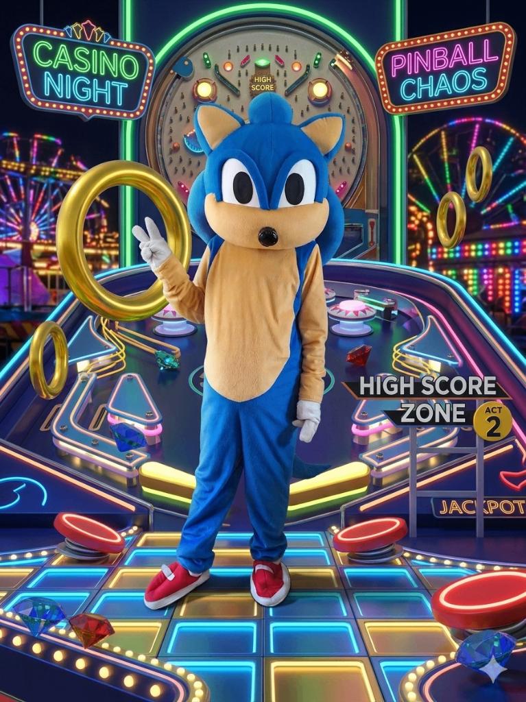 Mascotte Sonic, Ophalen of Verzenden, Zo goed als nieuw, Verjaardag