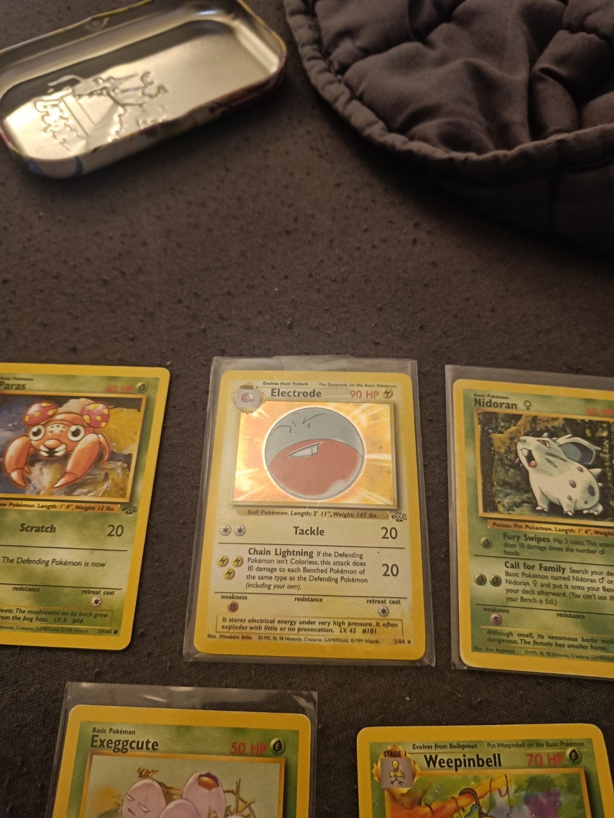 Pokémon Jungle Electrode Holo kaart, Ophalen of Verzenden, Zo goed als nieuw, Losse kaart, Foil