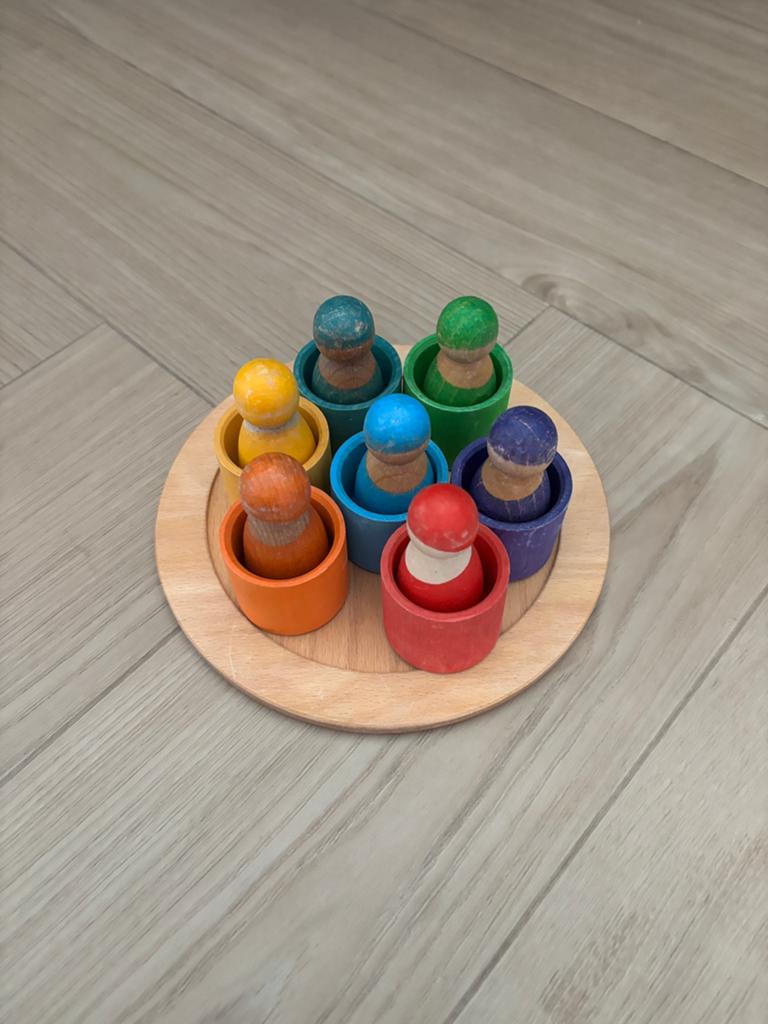 Grimm’s regenboogvriendjes in bakjes, Ophalen of Verzenden, Gebruikt, Overige typen