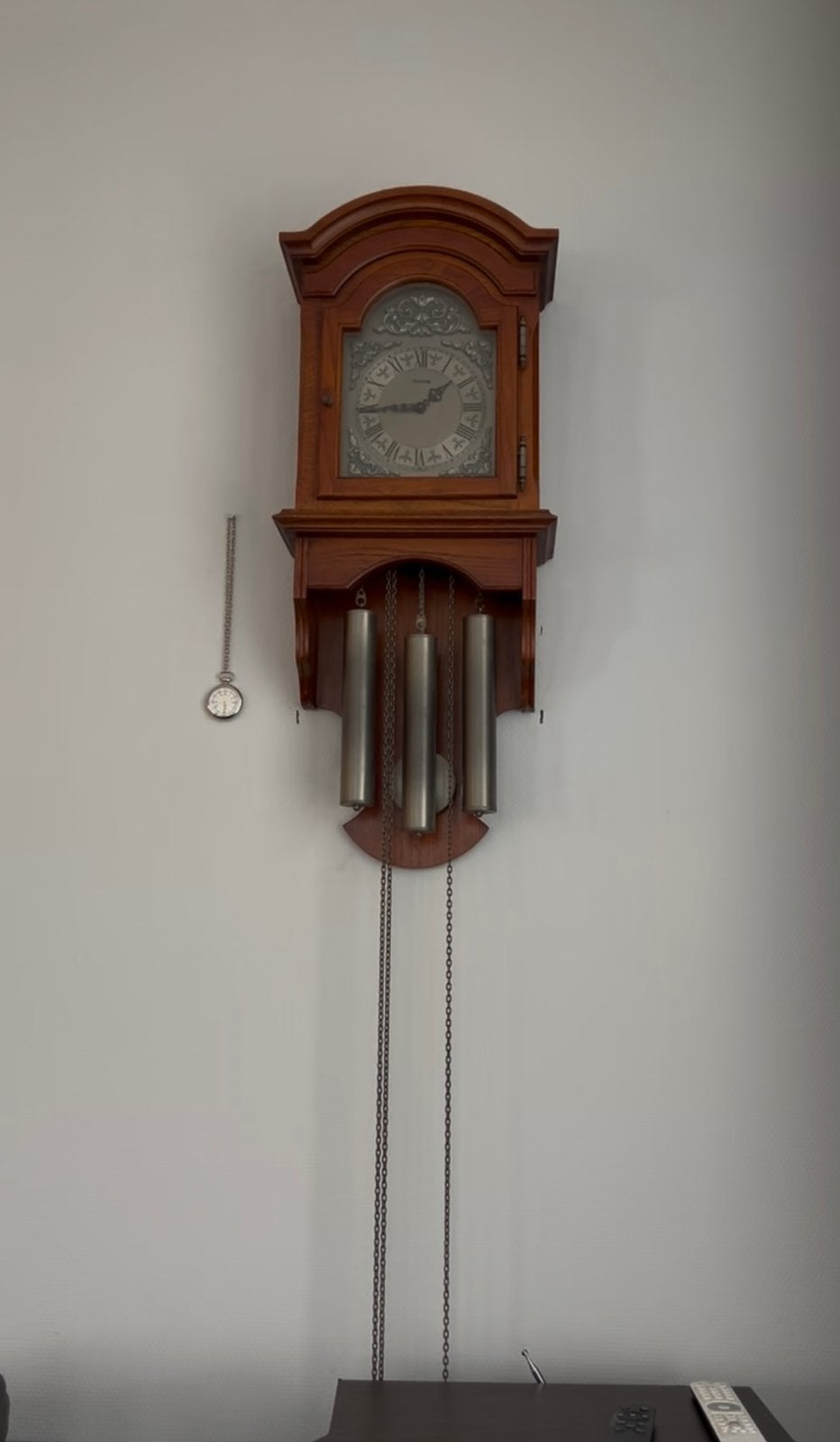 Antieke Wandklok (Hermle), Antiek en Kunst, Antiek | Klokken, Ophalen