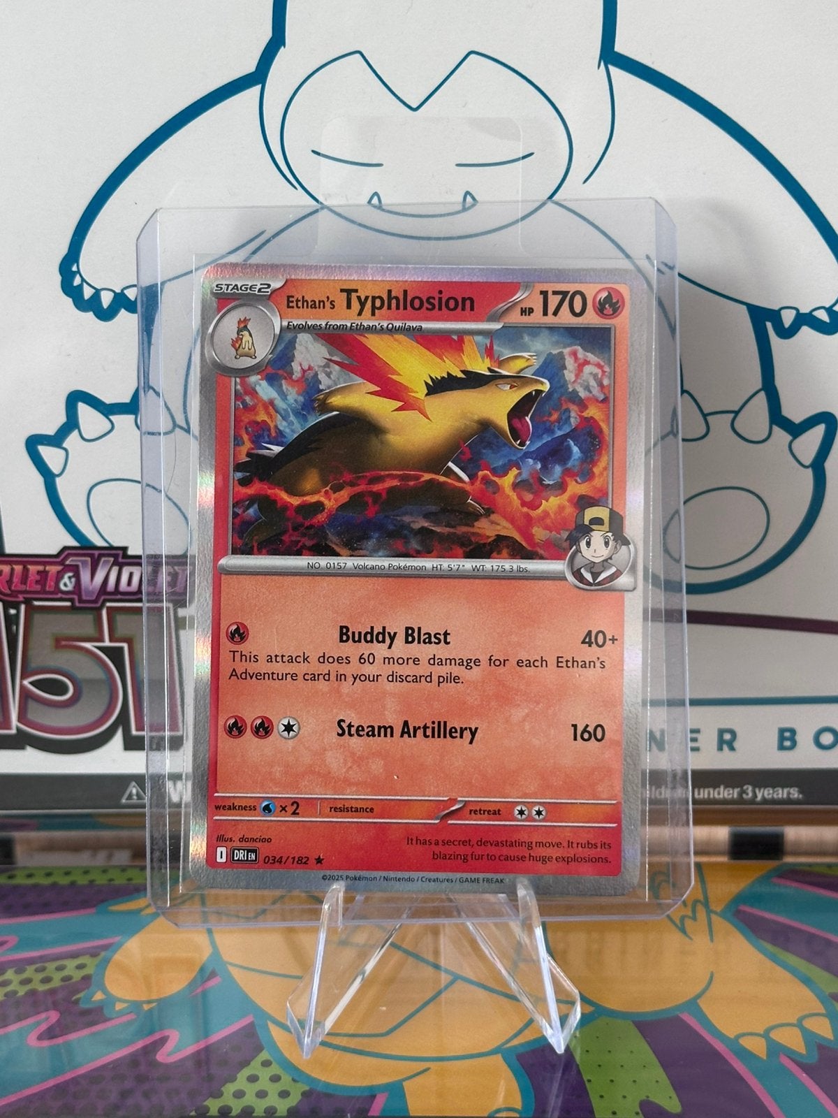 Ethan’s Typhlosion Holo (034/182) - Destined Rivals, Ophalen of Verzenden, Nieuw, Losse kaart