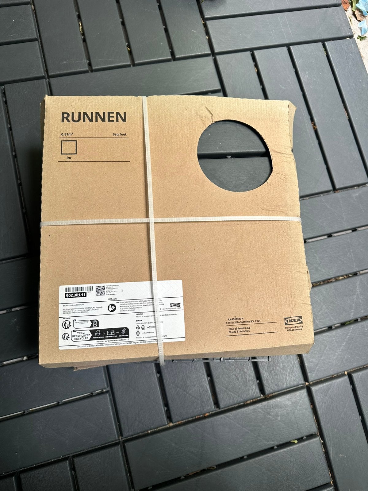Ikea runnen donkergrijs, Ophalen, Nieuw, Kunststof
