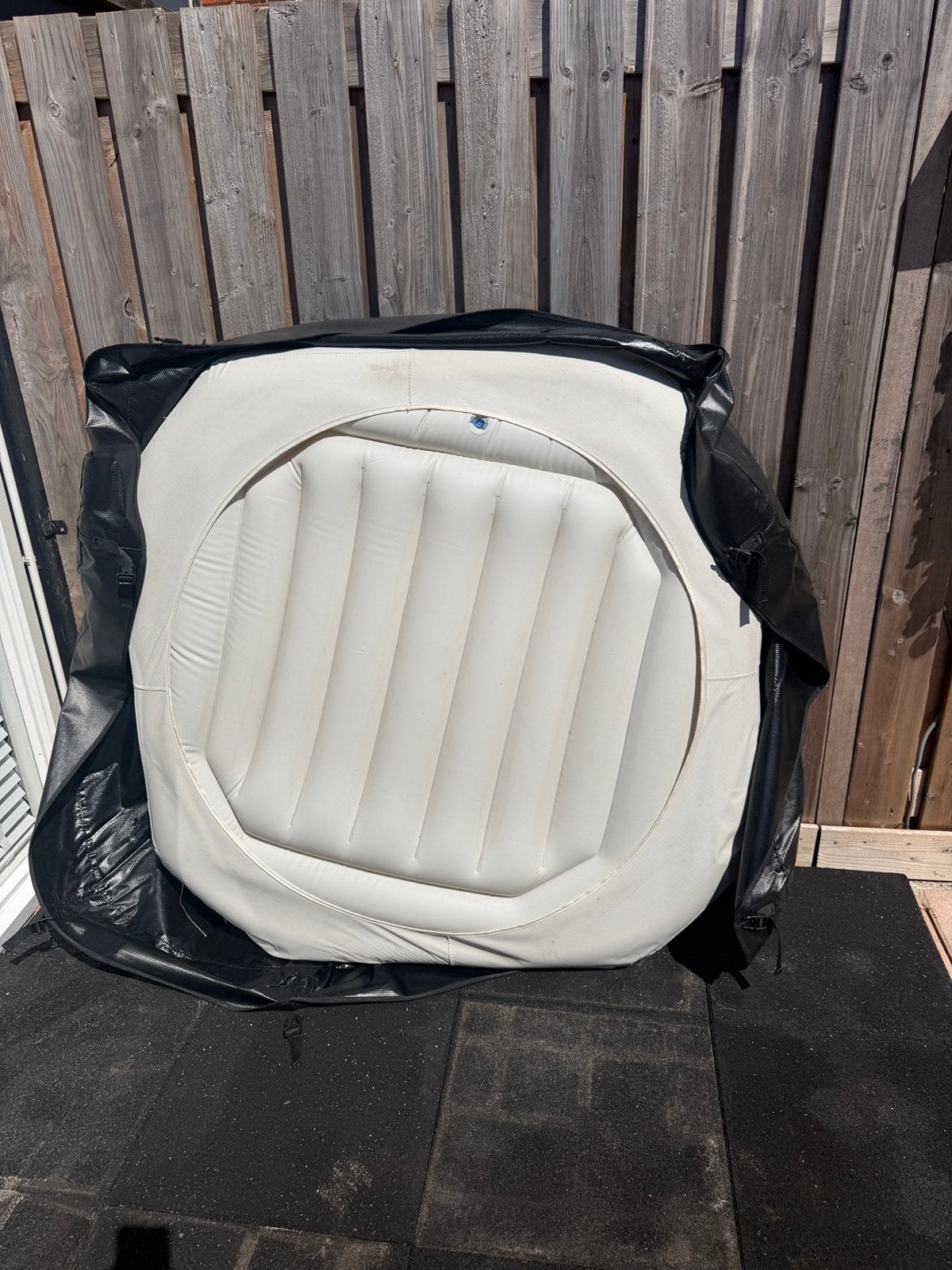 Intex PureSpa 4-persoons deksel / isolerend luchtkussen, Ophalen of Verzenden, Zo goed als nieuw, Afdekzeil, Opblaasbaar