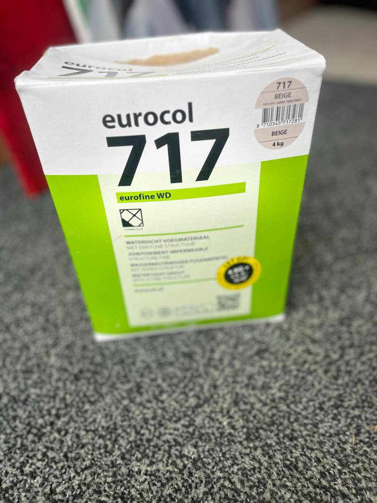 Eurocol 717 Eurofine WD Voegmateriaal Beige 4kg, Doe-het-zelf en Verbouw, Tegels, Ophalen of Verzenden, Gebruikt, Overige materialen