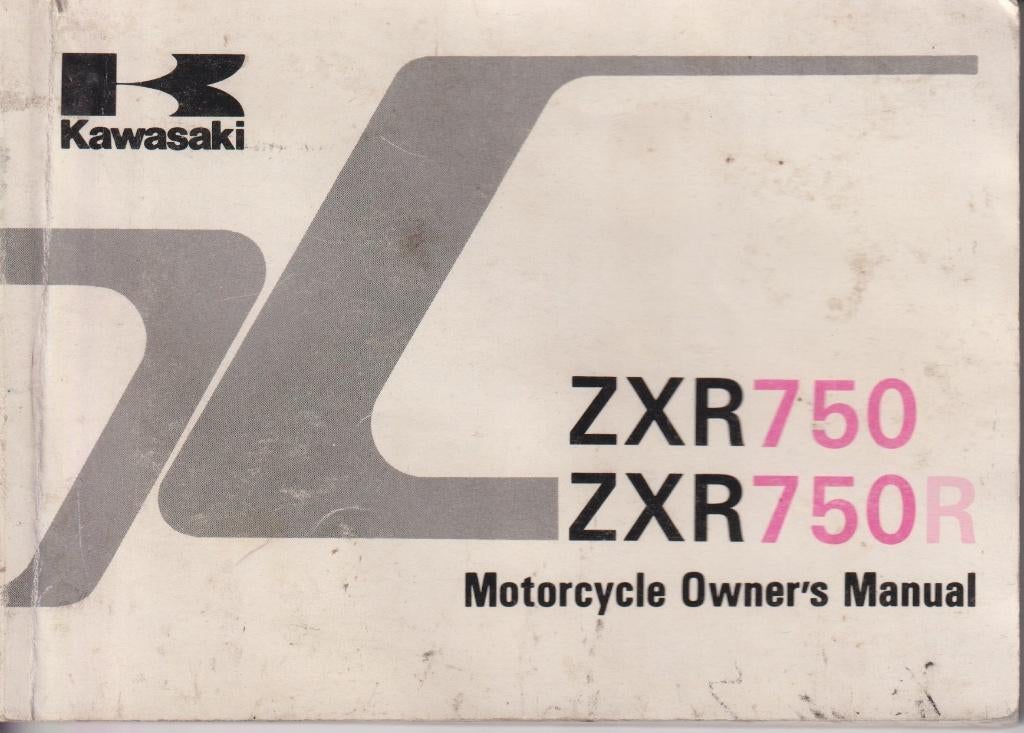 Kawasaki ZXR750-R instruktieboekje Engels 1990, Ophalen of Verzenden, Gebruikt