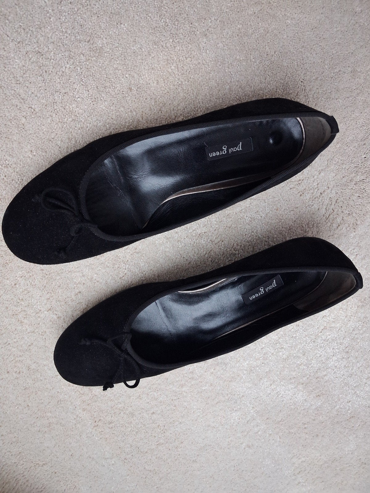 Paul Green zwarte ballerina's, maat 41, Zwart, Zo goed als nieuw, Paul Green, Ballerina's