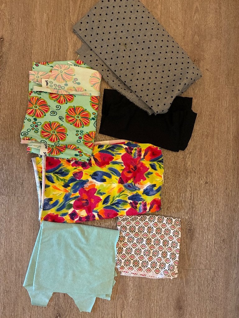 Tricotlapjes, Ophalen, Textiel, Meerkleurig, Zo goed als nieuw