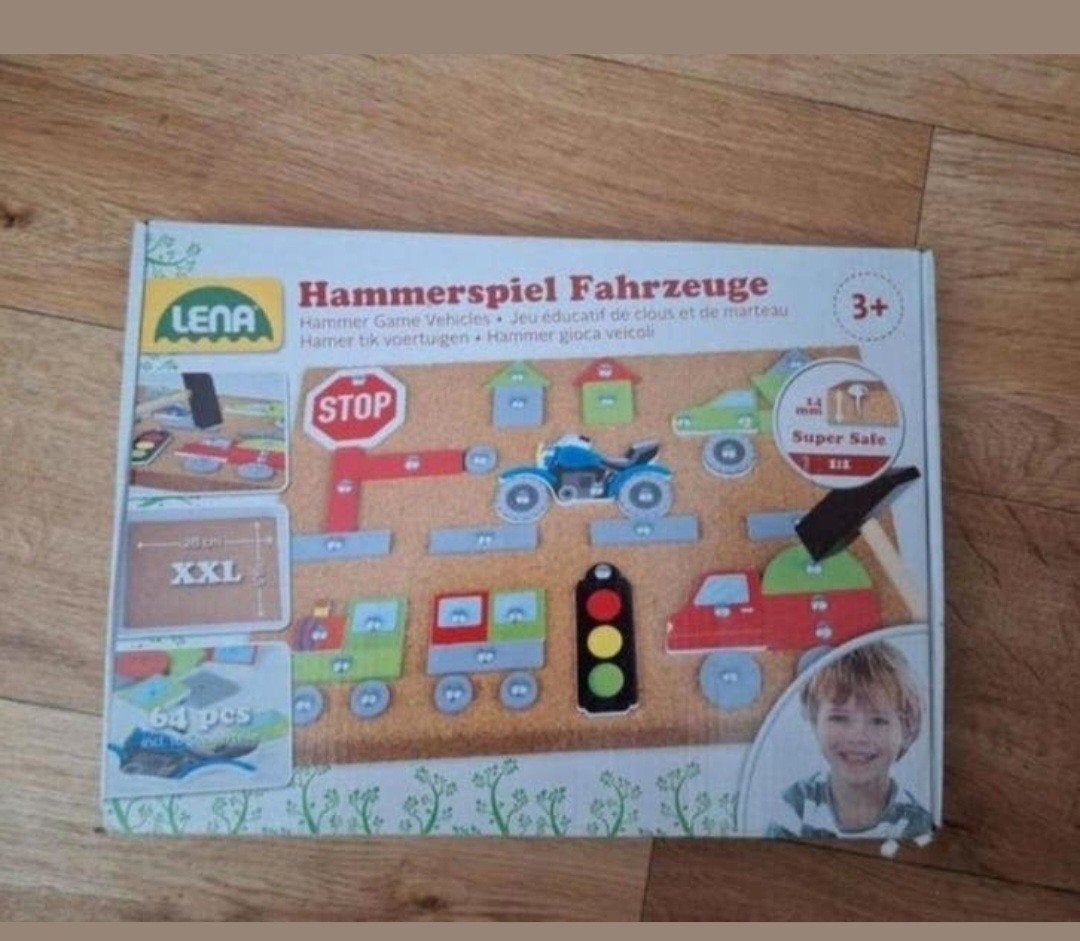 Lena Hammerspiel Fahrzeuge - Hamer tik voertuigen, Ophalen of Verzenden, Zo goed als nieuw, Bouwen