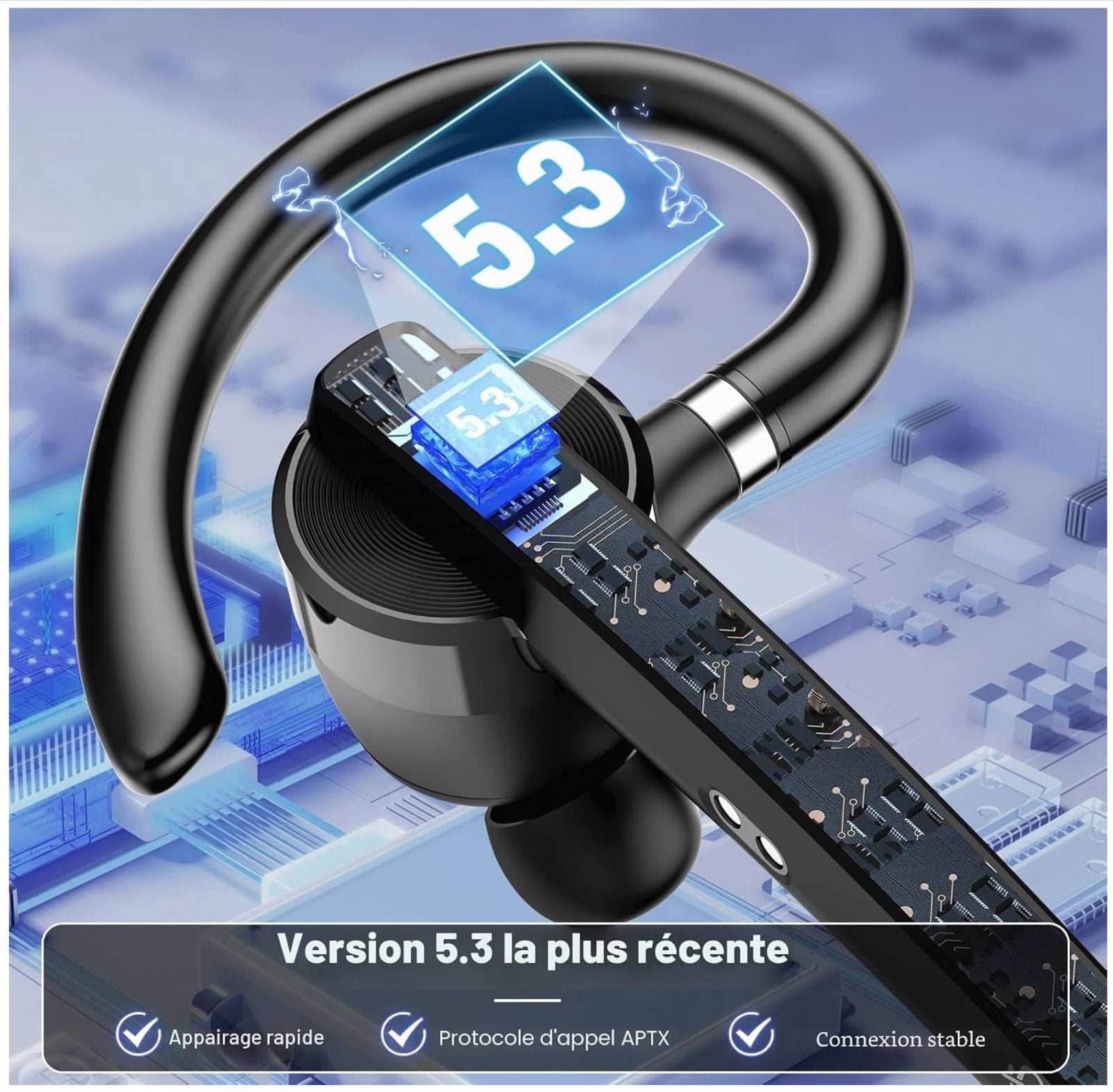 Draadloze Bluetooth Headset V5.3 met ENC Microfoon