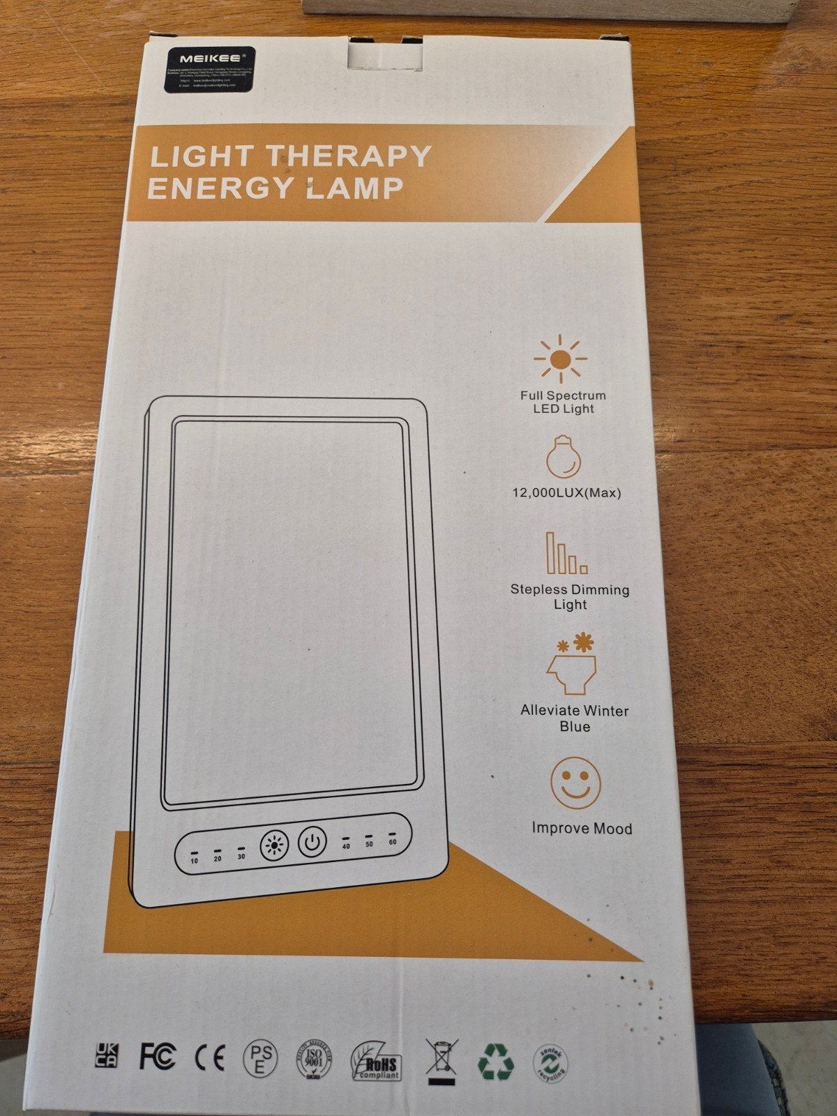 MEIKEE Lichttherapie Energielamp - 12.000 LUX, Ophalen of Verzenden, Nieuw, Overige typen