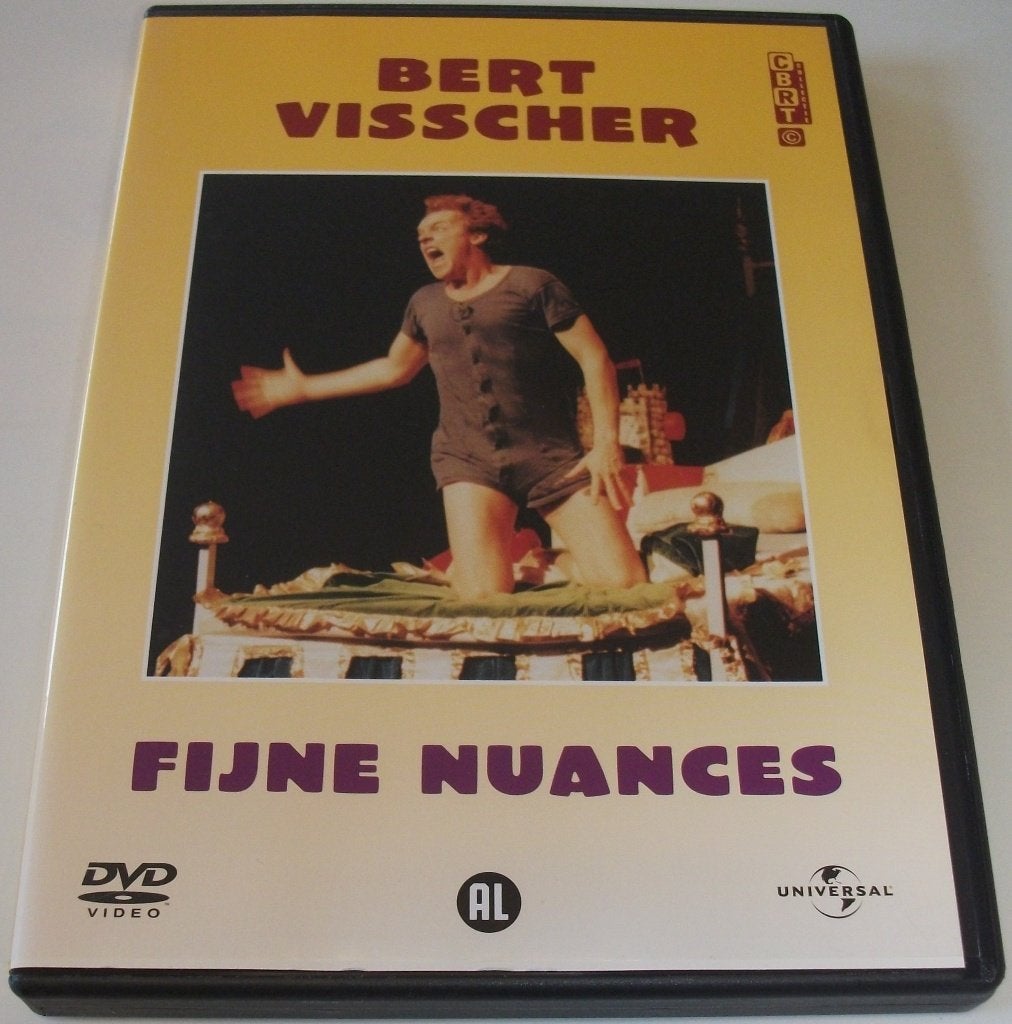 Dvd *** BERT VISSCHER *** Fijne Nuances, Stand-up of Theatershow, Bert Visscher, Alle leeftijden, Zo goed als nieuw