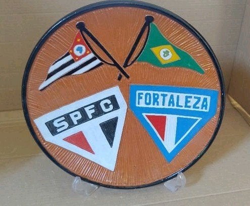 Groot wandbord Brazilië Voetbalcup Sao Paulo vs Fortaleza, Verzamelen, Ophalen of Verzenden, Zo goed als nieuw, Buitenlandse clubs