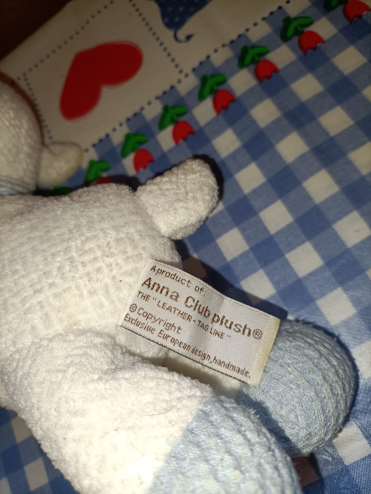 Schaap knuffel met rammelaar Anna Club Plush, Ophalen of Verzenden, Zo goed als nieuw, Overige typen