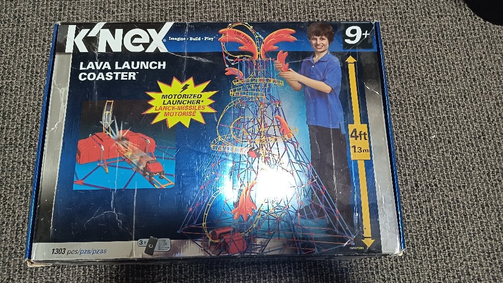 KNEX Lava launch coaster Compleet, Ophalen of Verzenden, Zo goed als nieuw, K'nex
