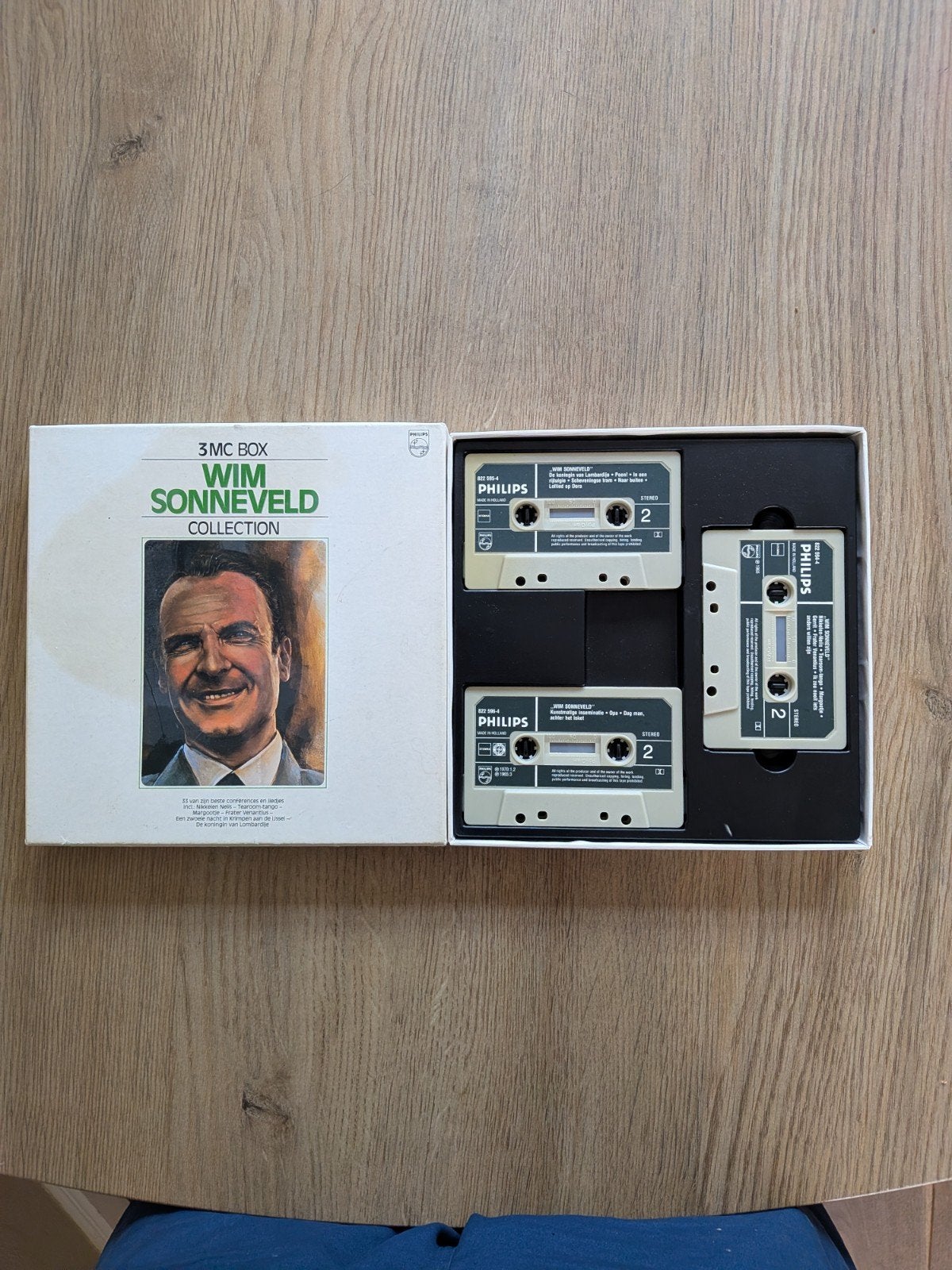 Vintage Wim Sonneveld Collection – Unieke 3 MC Cassette Box, Ophalen, 2 t/m 25 bandjes, Zo goed als nieuw, Met bewaardoos, rek of koffer