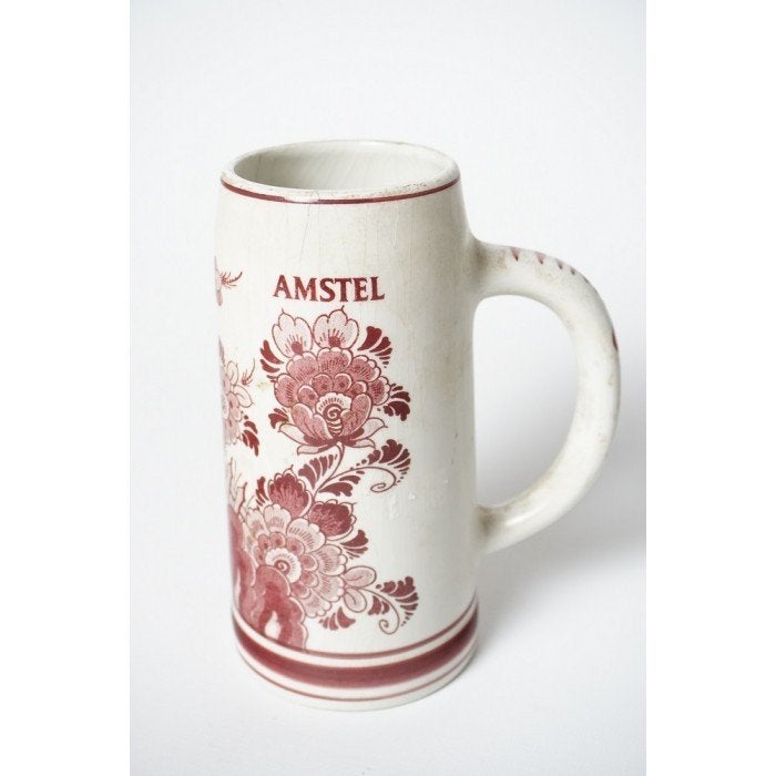 # Amstel bierpul / bier pul Rood Delfts handwerk, Ophalen of Verzenden
