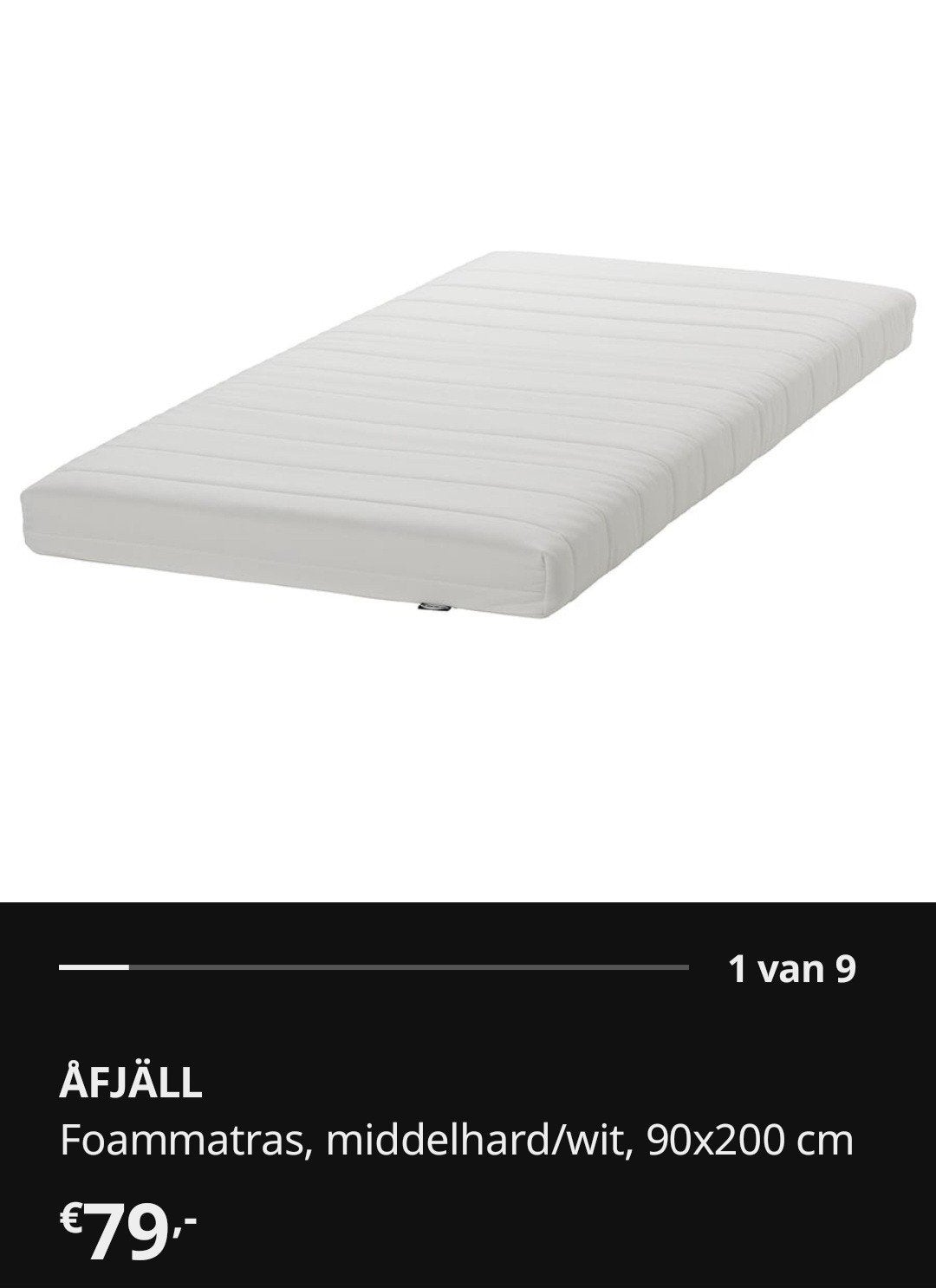 Zo goed als nieuw eenpersoons matras, Ophalen