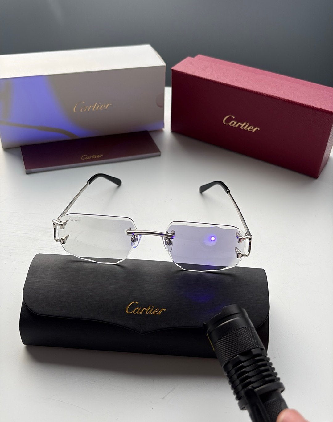 ACTIE! Cartier Zonnebril meekleurend WhatsApp: 0686458466, Ophalen, Nieuw, Zwart, Overige merken
