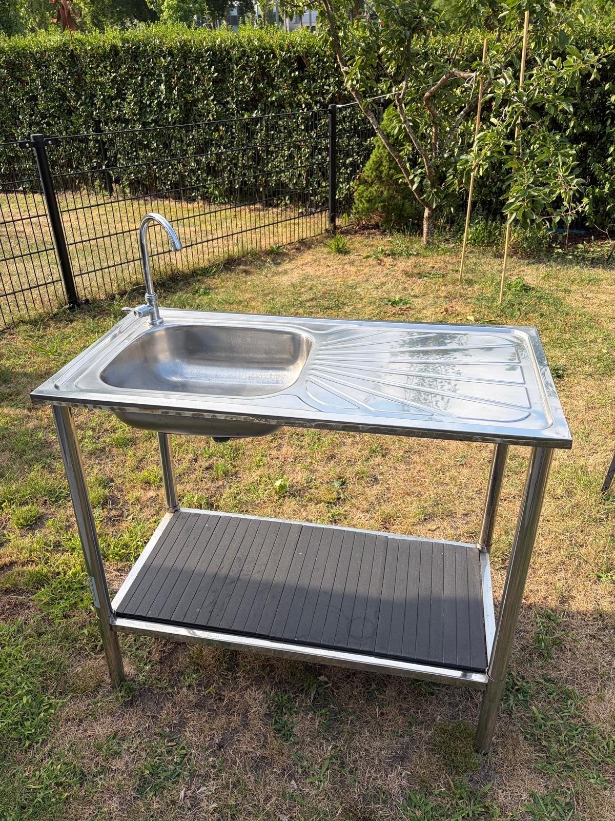 Buitenkeuken Spoelbak met Kraan - 100x50,5x88cm, Ophalen, Gebruikt, Gas, Vrijstaand