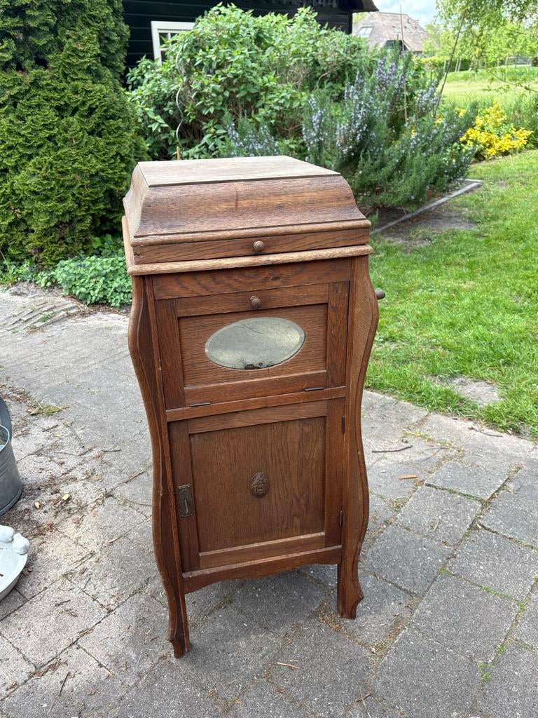 Antieke Grammofoonkast - Uniek Decoratief Stuk, Ophalen, Gebruikt, Autentiek
