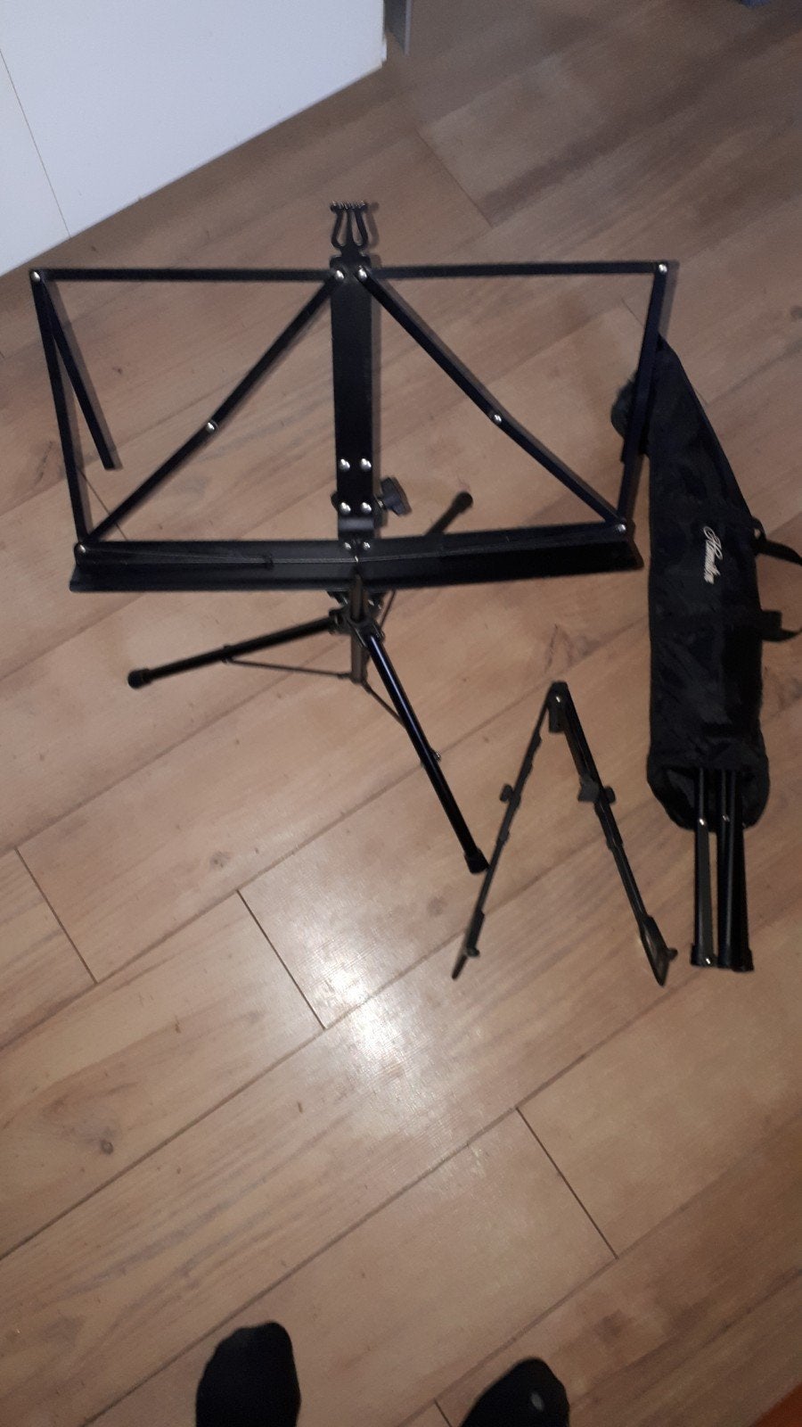 2x Muziekstandaard en 1x Gitaarstandaard, Ophalen, Gebruikt, Muziekstandaard, Gitaar