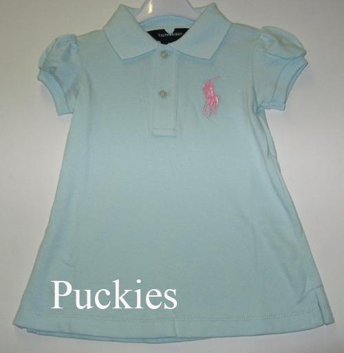 Maat 74 Lichtgroene Ralph LAUREN Big Pony polojurk NIEUW a, Meisje, Jurkje of Rokje, Nieuw, Ophalen of Verzenden