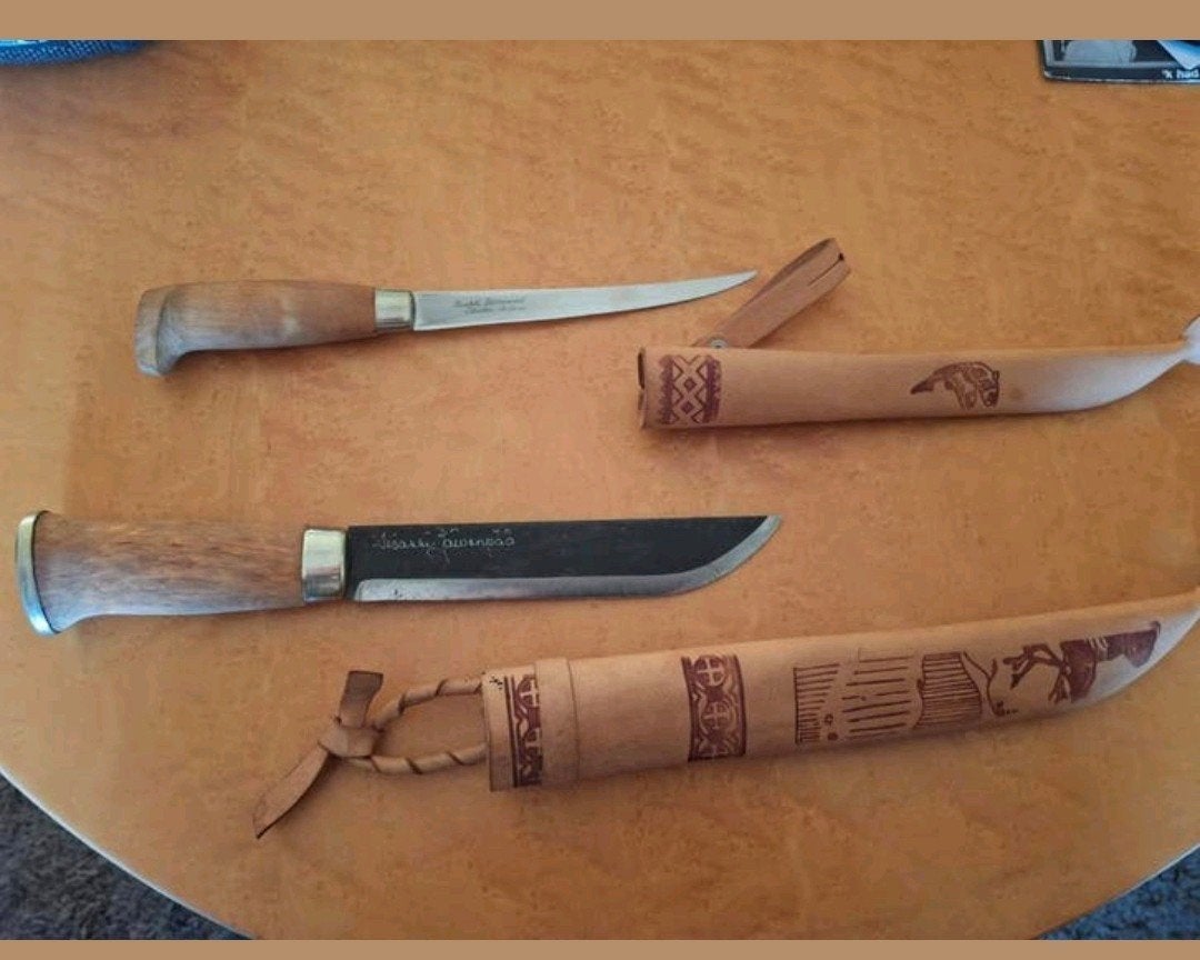 2 finse messen, vleesmes en fileermes, Verzamelen, Ophalen of Verzenden, Nieuw