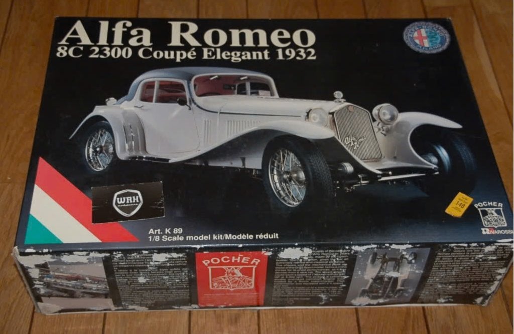 1:8 ALFA ROMEO 8C COUPE ELEGANT POCHER see info WRH, Hobby en Vrije tijd, Verzenden, Zo goed als nieuw, 1:5 t/m 1:8, Auto
