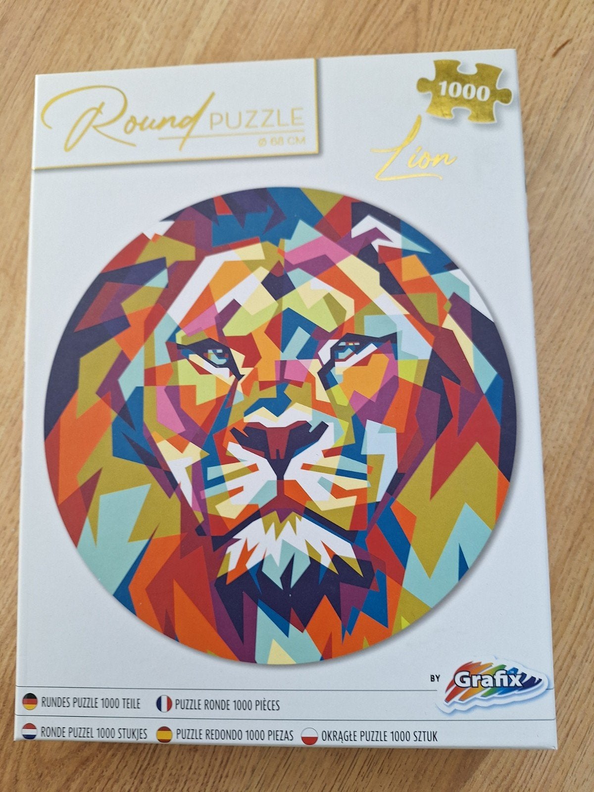 puzzel rond leeuw 1000 stukjes, Ophalen of Verzenden, Maandkalender, Nieuw