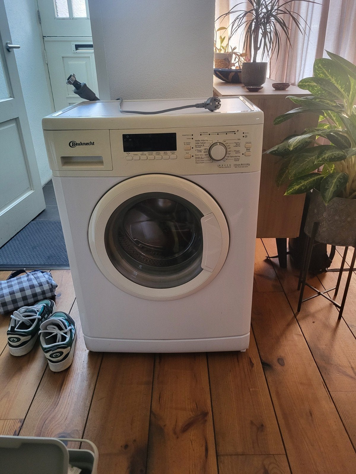 Bauknecht wasmachine - Voorlader Begane grond, Witgoed en Apparatuur, Wasmachines, Ophalen, Gebruikt, Voorlader, Kort programma