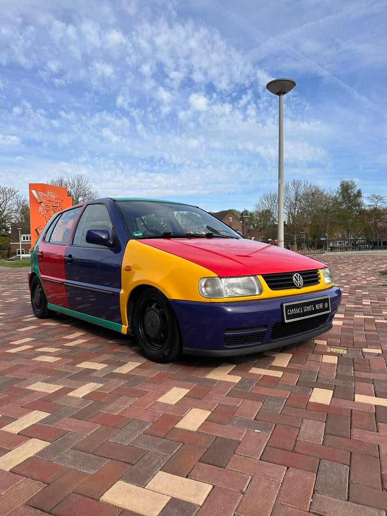 🌈 Volkswagen polo 6n 1995 harlekin 🌈, 440 kg, Stof, 4 cilinders, Overige kleuren