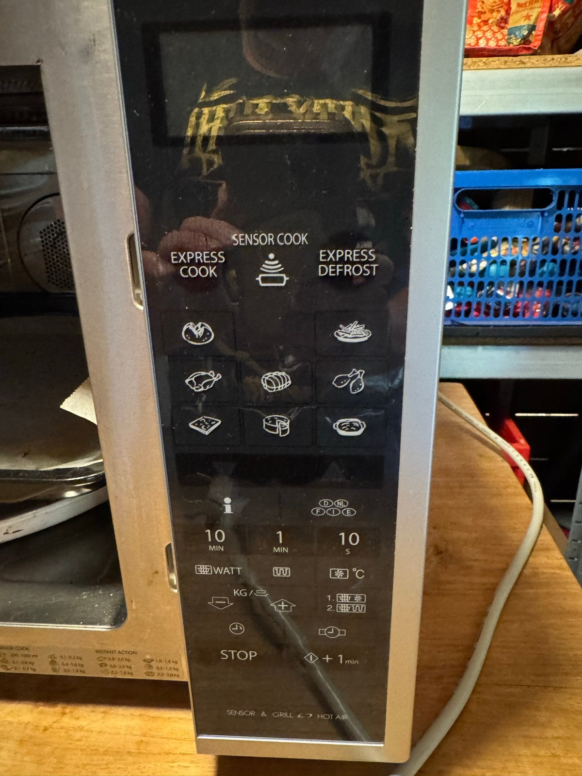 Sharp Combimagnetron - Zilverkleurig met Grill en Hete Lucht, Witgoed en Apparatuur, Magnetrons, Ophalen, Combimagnetron, Gebruikt