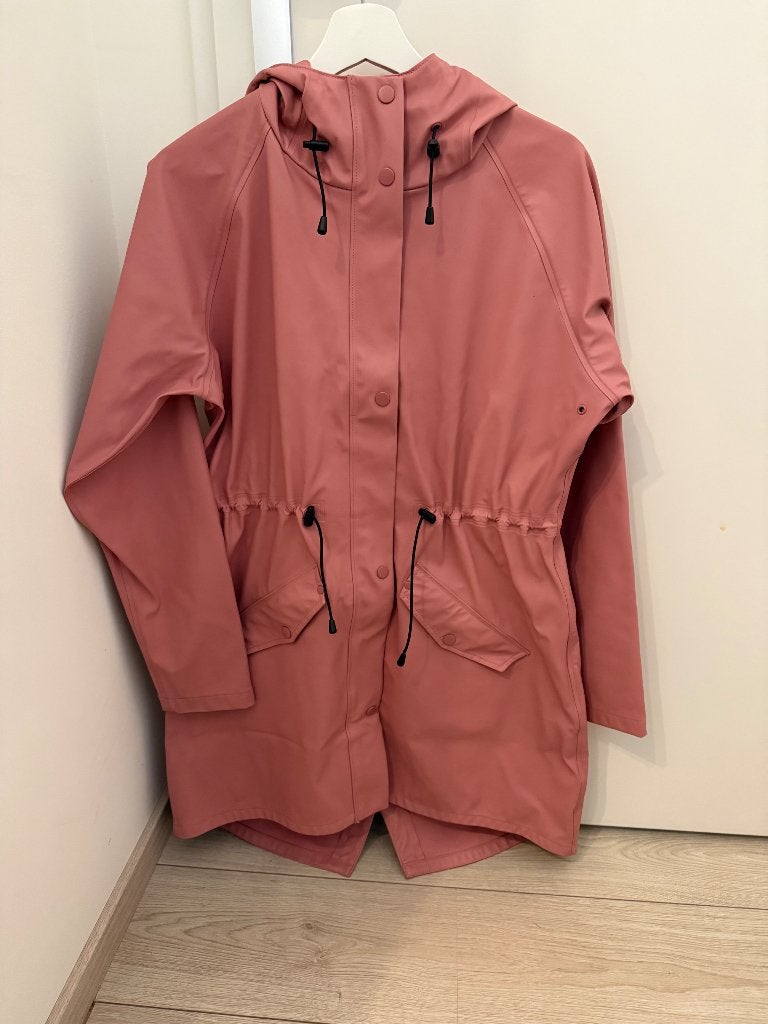 AGU dames regenjas, kleur roze, maat L in ZGS!, Maat 42/44 (L), Ophalen of Verzenden, Roze, Gedragen
