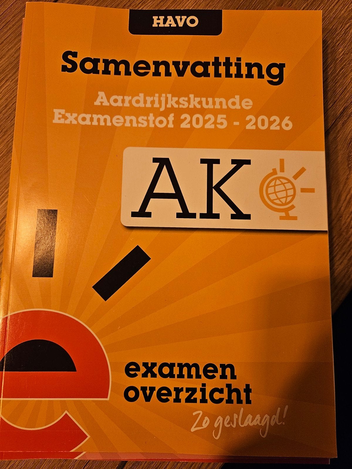 Samenvatting Aardrijkskunde Examenstof HAVO 2025 - 2026, Ophalen of Verzenden, Zo goed als nieuw