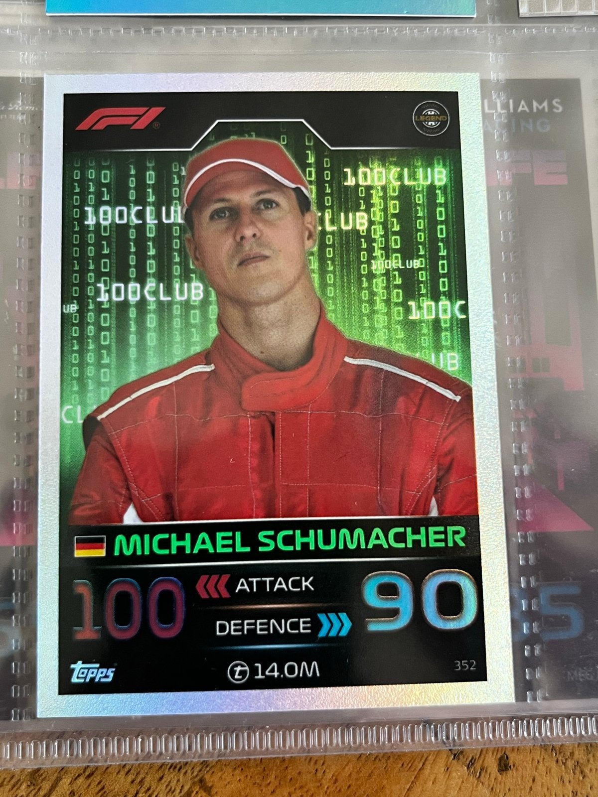 Michael Schumacher & David Coulthard F1 Topps kaarten, Ophalen of Verzenden, Zo goed als nieuw