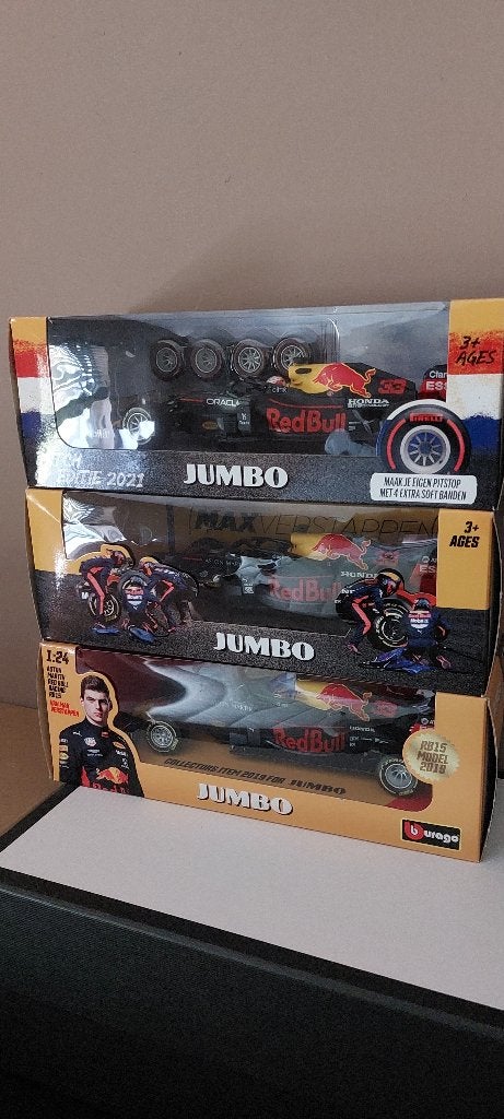 Burago Max Verstappen F1  1:24 (2019, 2020, 2021), Ophalen of Verzenden, Nieuw, Auto, Bburago