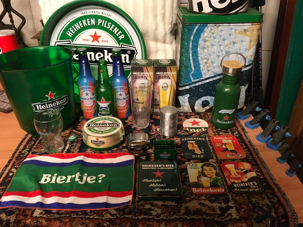 Heineken mancave verzameling - Bijzondere items, Ophalen of Verzenden, Gebruikt, Overige typen, Heineken