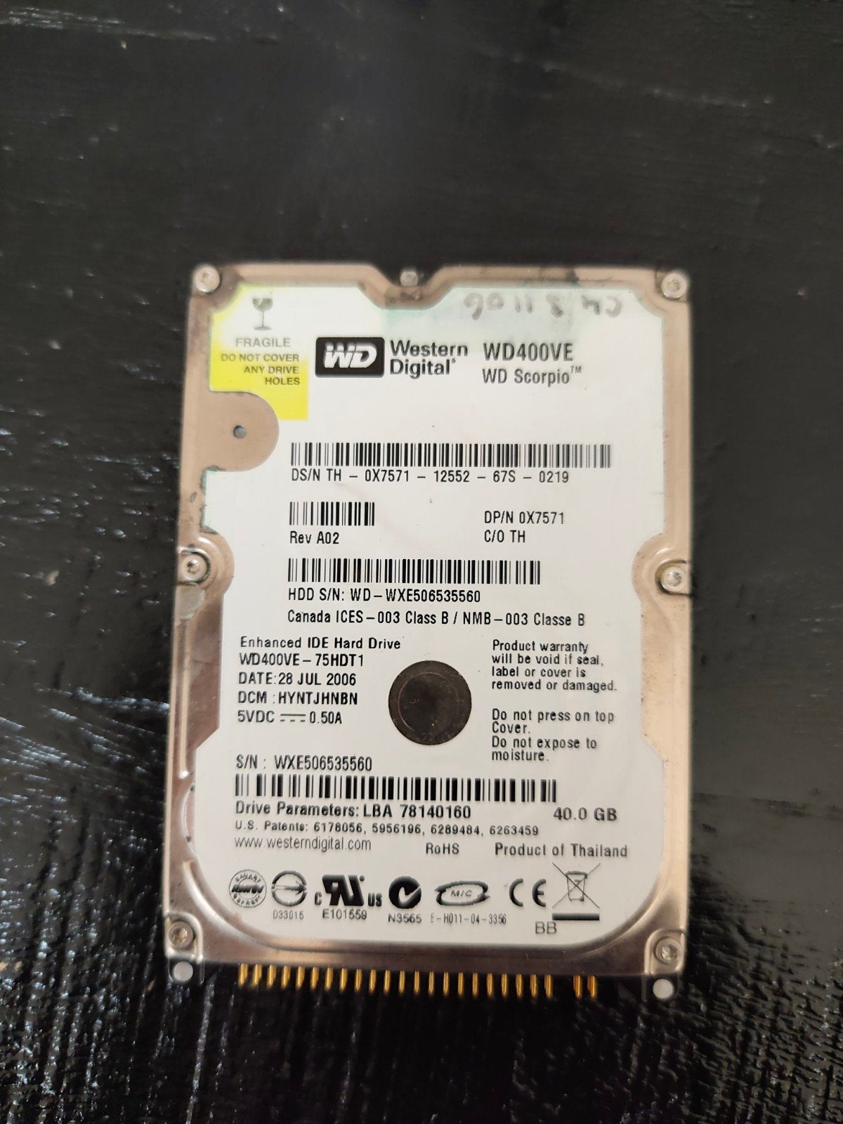 Western Digital WD400VE 40GB interne Harde Schijf, Intern, Server, HDD, Ophalen of Verzenden