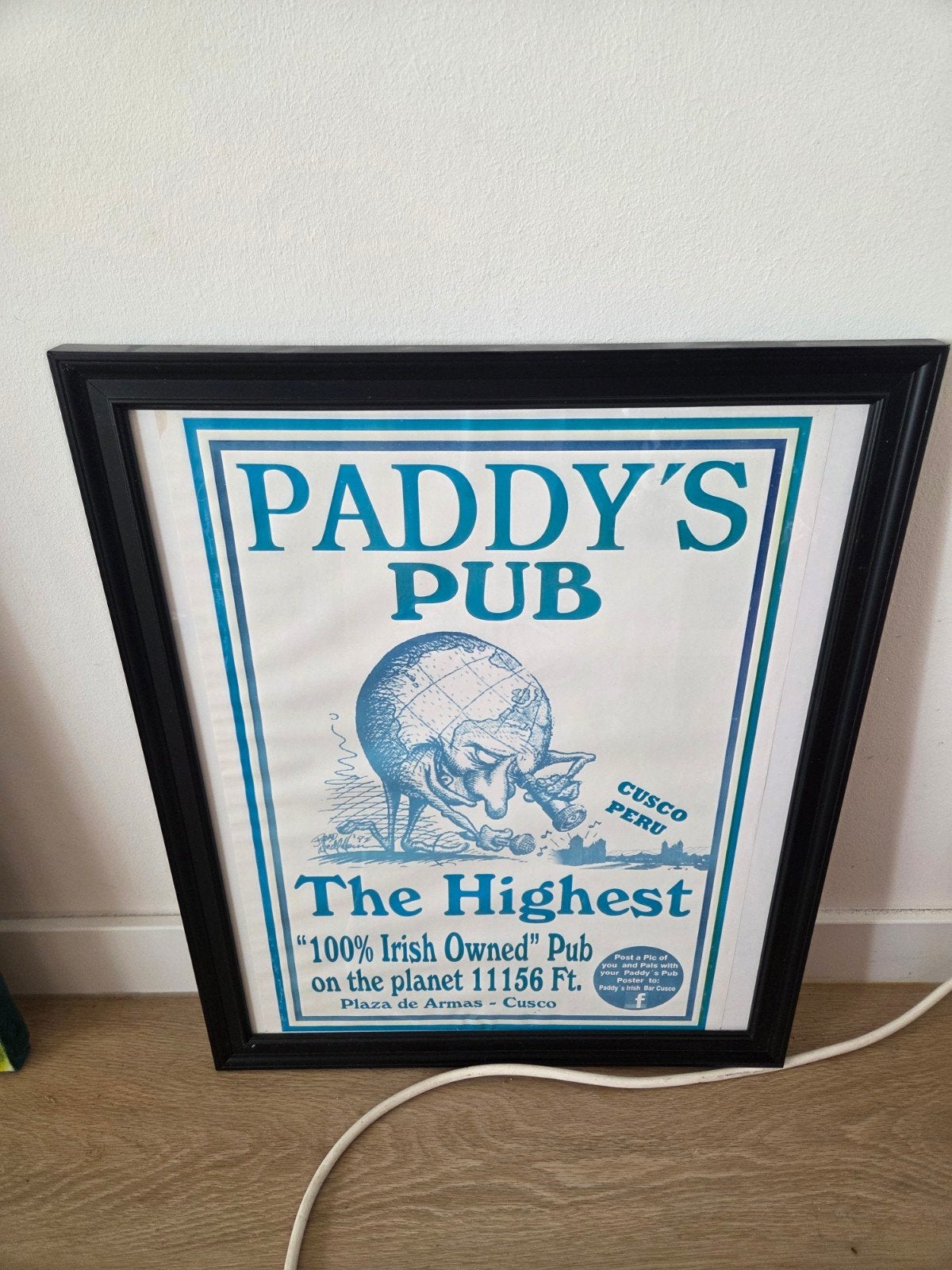 Ingelijste poster Paddy's Irish Pub Cusco, Peru, Ophalen, 50 – 75, Minder dan 50 cm, Gebruikt