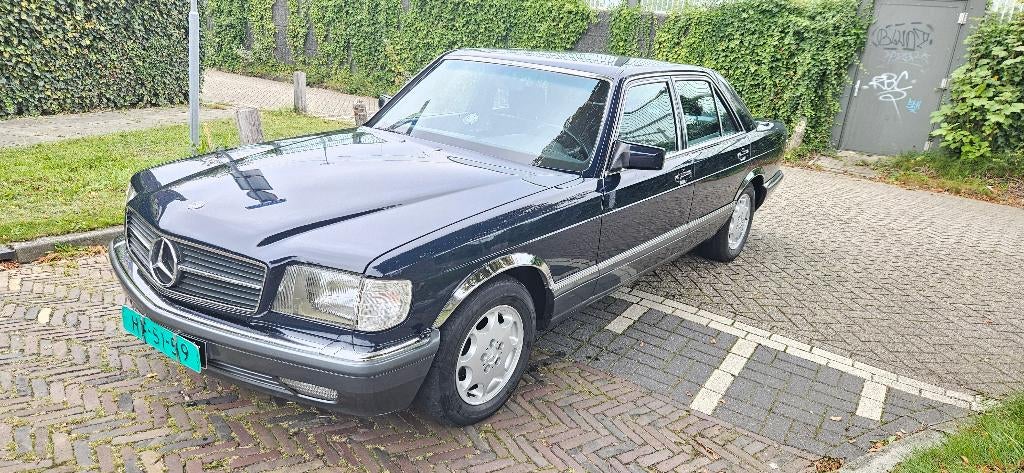 Mercedes Benz 280SE Oldtimer bj:1985 Automaat W126 cc Airco, Automaat, Blauw, Mercedes-Benz, Bedrijf