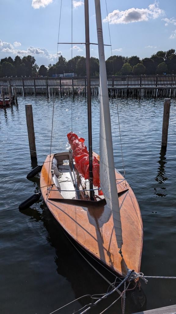 Open Zeilboot Schakel + Boottrailer, Watersport en Boten, Ophalen, Gebruikt, 4 m, Hout