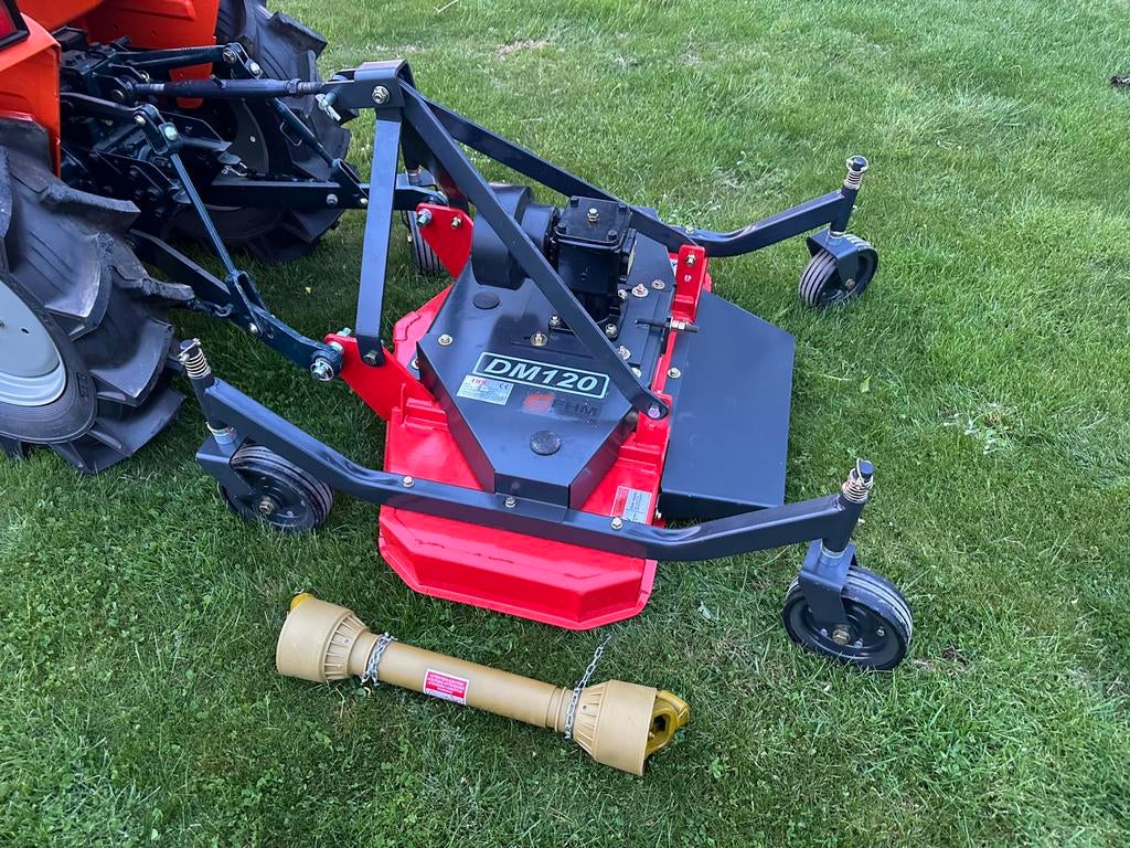 Cirkelmaaier / weidebloter 120 cm tbv minitrekker, Ophalen, Cirkelmaaier, Zo goed als nieuw, Benzine-grasmaaier
