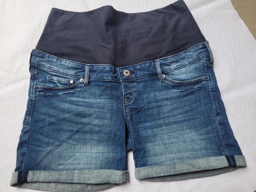 H&M Mama zwangerschapsshorts maat 42, Kleding | Dames, Positiekleding, Ophalen, Blauw, Maat 42/44 (L), H&M Mama