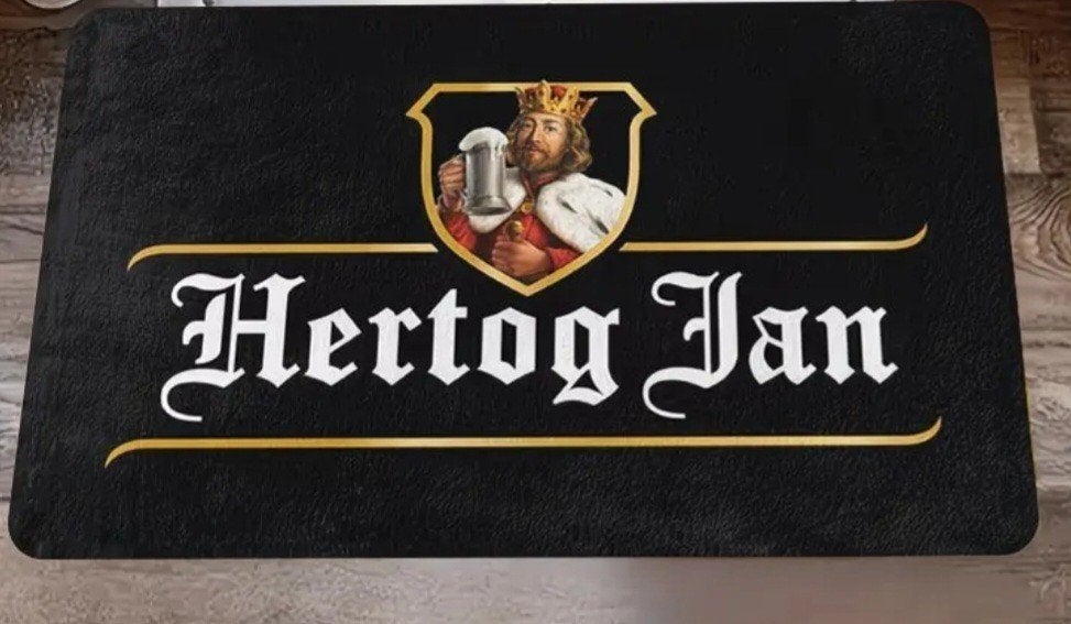 hertog Jan deurmat, Verzamelen, Biermerken, Ophalen of Verzenden, Zo goed als nieuw, Reclamebord, Plaat of Schild, Hertog Jan
