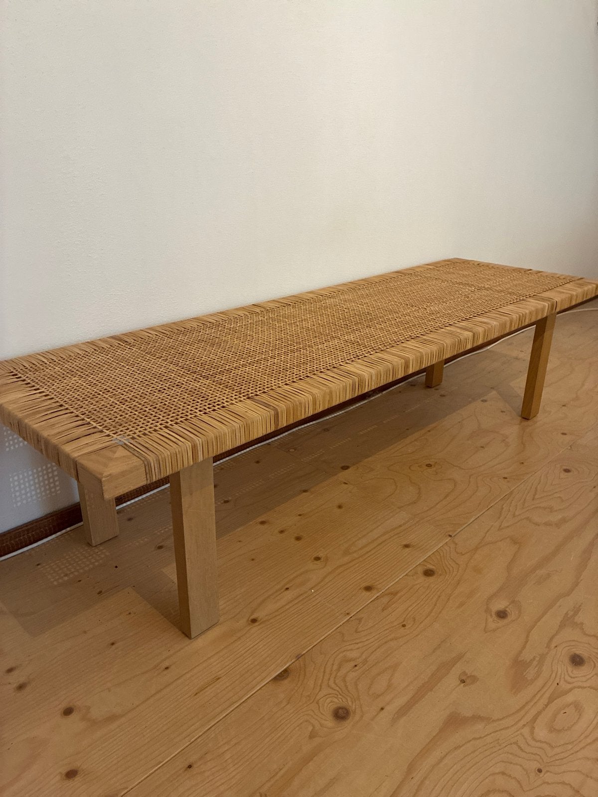 Ikea Collector's item: Boho-stijl tafel/bank van pitriet, Huis en Inrichting, Tafels | Salontafels, Zo goed als nieuw, 150 tot 200 cm